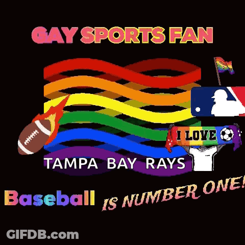 Man In LA Dodgers Hat In Stands GIF