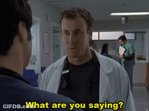 Man In Lab Coat Making Funny Face GIF