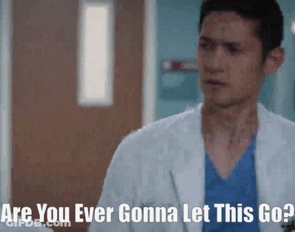 Man In Lab Coat Saying Are You Ever Gonna Let This Go GIF