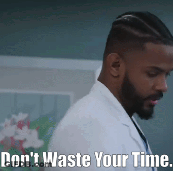 Man In Lab Coat Saying Don't Waste Your Time GIF