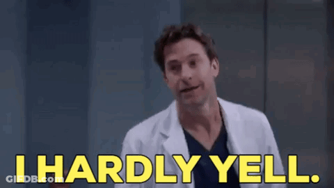 Man In Lab Coat Saying I Hardly Yell GIF