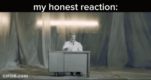 Man In Lab Coat Saying My Honest Reaction GIF