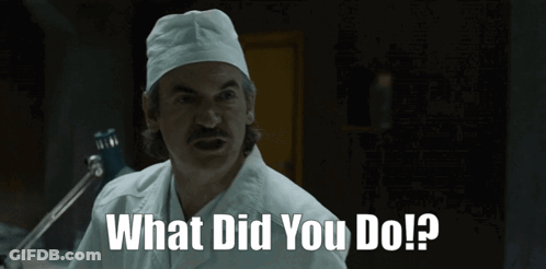 Man In Lab Coat Saying What Did You Do GIF