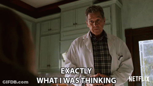 Man In Lab Coat Saying What He Thinks GIF