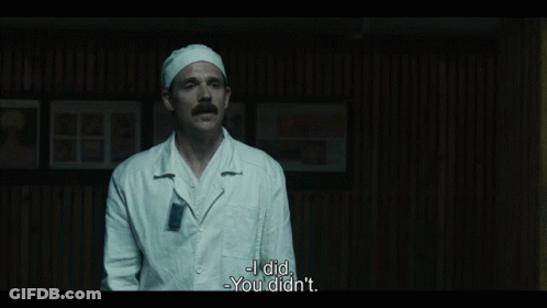 Man In Lab Coat Saying You Didn't Because It's Not There GIF