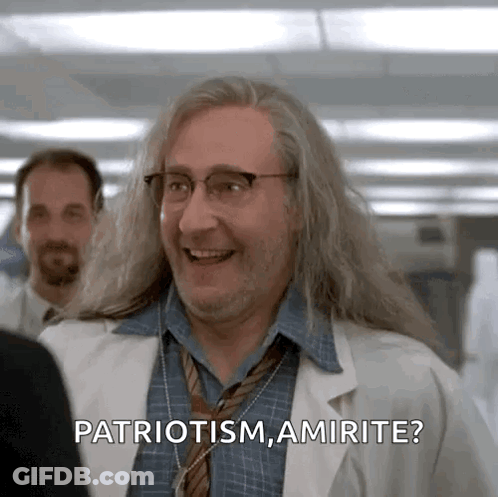 Man In Lab Coat Talking To Another Man GIF