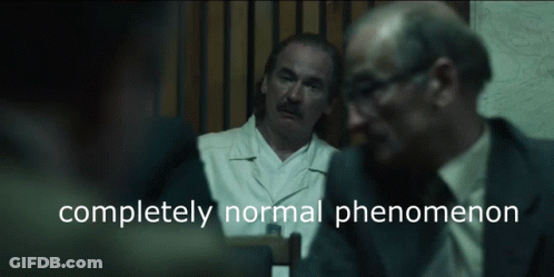 Man In Lab Coat With Completely Normal Phenomenon GIF