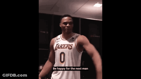 Man In Lakers Jersey Dancing GIF