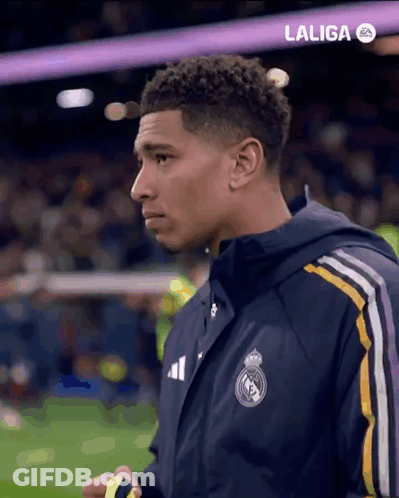 Man In Laliga Jacket On Field GIF
