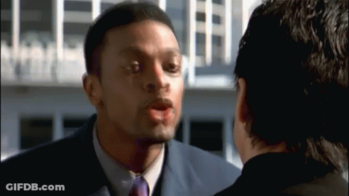 Man In Leather Coat Dancing On Wet Street GIF