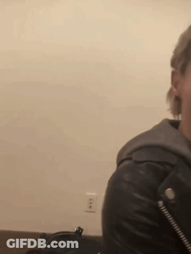 Man In Leather Jacket GIF