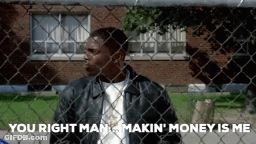 Man In Leather Jacket Behind Chain Link Fence GIF