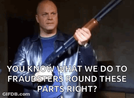 Man In Leather Jacket Holding Shotgun You Know What We Do GIF
