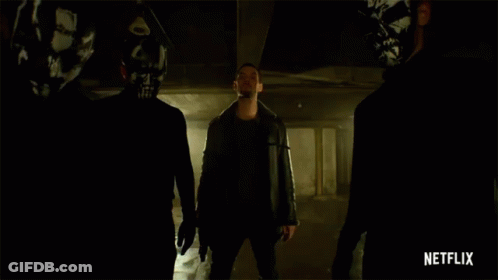 Man In Leather Jacket In Dark Room Netflix GIF