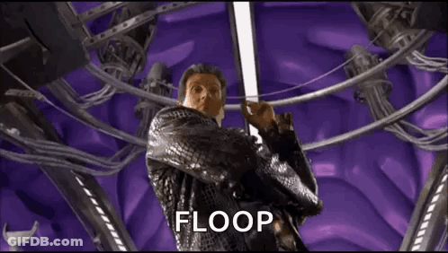 Man In Leather Jacket In Purple Room GIF