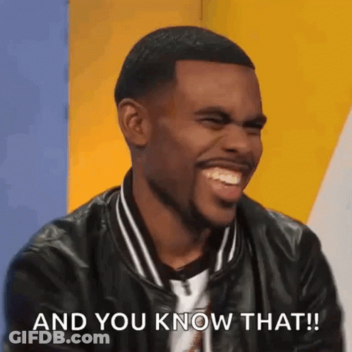 Man In Leather Jacket Laughing Says And You Know That GIF
