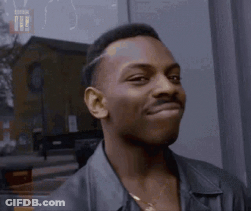 Man In Leather Jacket Making Funny Face GIF