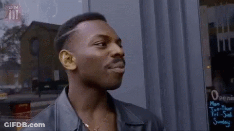 Man In Leather Jacket Making Funny Face GIF