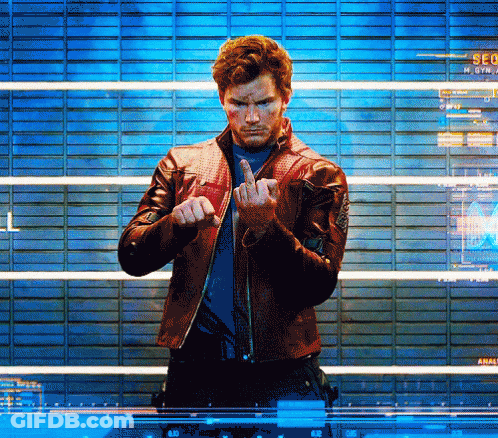 Man In Leather Jacket Making Middle Finger GIF