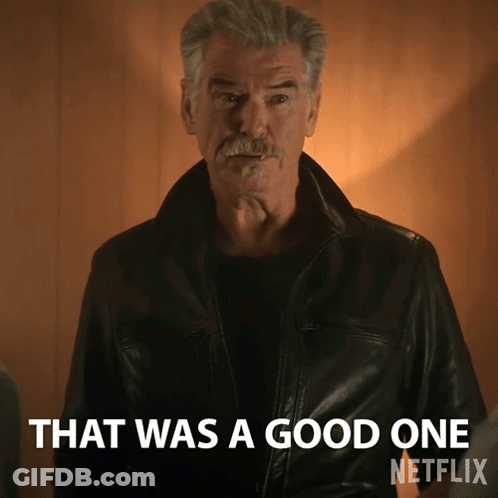Man In Leather Jacket Saying Good One Netflix GIF