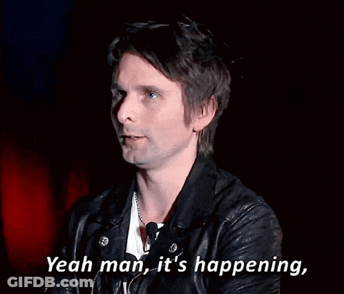 Man In Leather Jacket Saying Yeah Man It's Happening GIF
