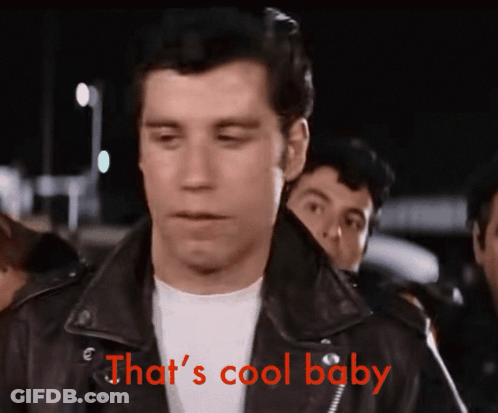 Man In Leather Jacket Says That's Cool Baby GIF