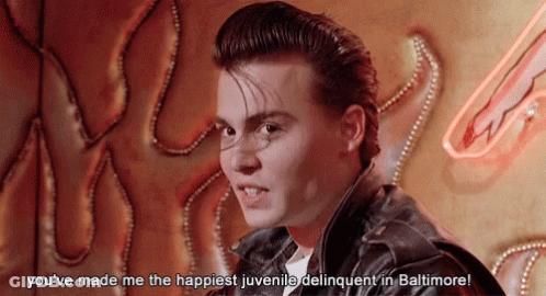 Man In Leather Jacket Says You Made Me Happy GIF