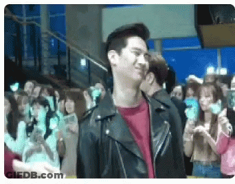 Man In Leather Jacket Standing GIF