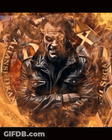 Man In Leather Jacket With Allians Drax Sign GIF
