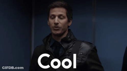 Man In Leather Jacket With Cool Behind Him GIF