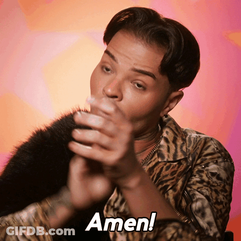 Man In Leopard Print Shirt Praying Amen GIF