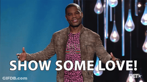 Man In Leopard Print Shirt Saying Show Some Love GIF
