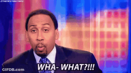 Man In Light Blue Suit With Microphone GIF