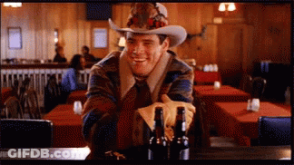 Man In Lingerie Holding Glass Of Beer GIF