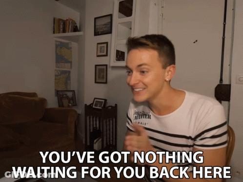 Man In Living Room You've Got Nothing Waiting GIF