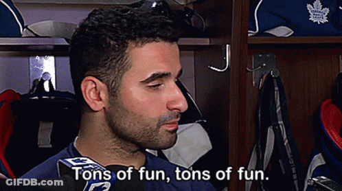 Man In Locker Room Saying Tons Of Fun GIF