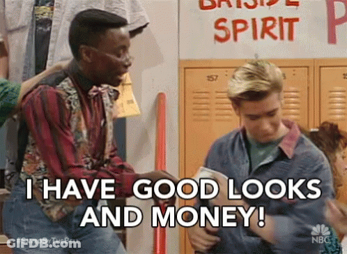 Man In Locker Room Says I Have Good Looks And Money GIF