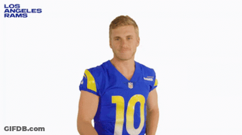 Man In Los Angeles Rams Jersey Number 10 GIF