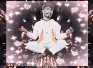 Man In Lotus Position With Folded Hands GIF