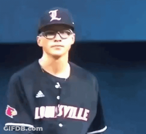 Man In Louisville Jersey And Hat GIF
