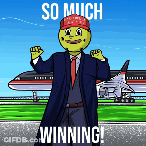 Man In Make America Great Again Hat GIF