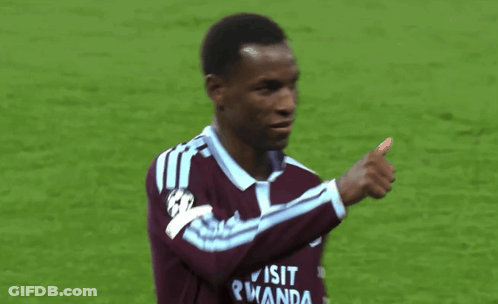 Man In Maroon And White Jersey Saying Visa GIF