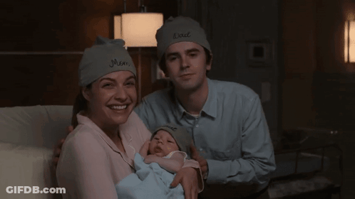 Man In Mask And Gloves Next To Woman Saying Start The Timer Please GIF