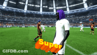 Man In Mask And Purple Shirt Created By Anakondagk GIF
