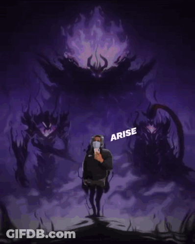 Man In Mask Before Purple Monster Arise GIF