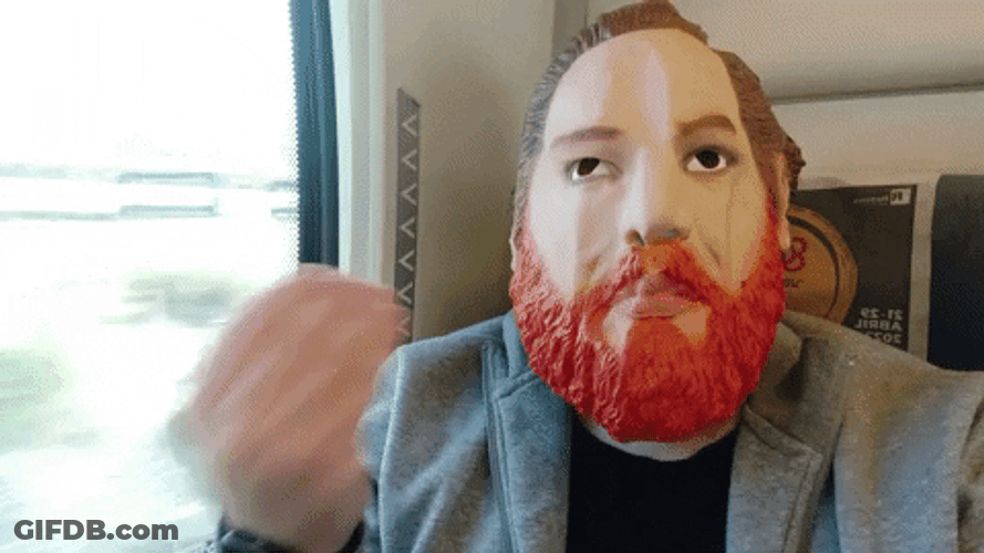 Man In Mask Italian Hand GIF