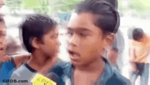 Man In Mask Running GIF