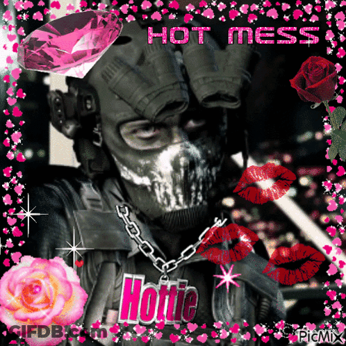 Man In Mask Saying Hot Mess GIF