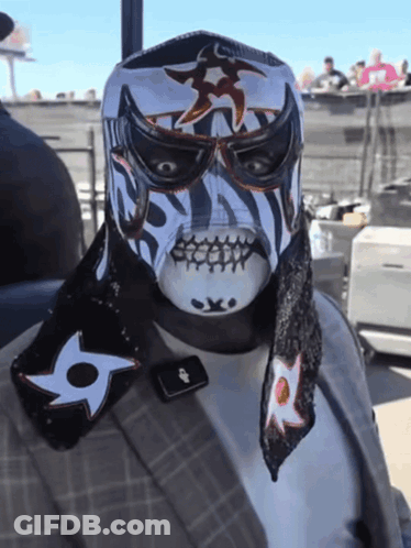 Man In Mask With Star GIF