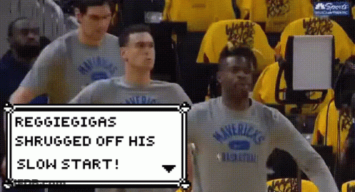 Man In Mavericks Shirt In Front Of Reggieegigas Shrugged Off Sign GIF